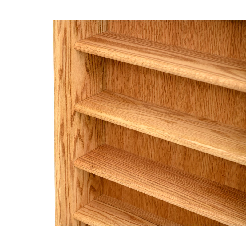Shelf-Style Wooden CD Rack - 02 Series, Natural, 53.5" H x 24.25" W x 7.25" D
