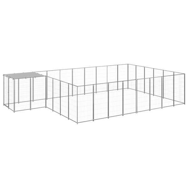 AOQJ 43.3'' H 1 Panel Metal Yard Kennel With Pet Door | Wayfair