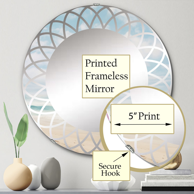 Eckero Circle Mirror, 24" x 24"