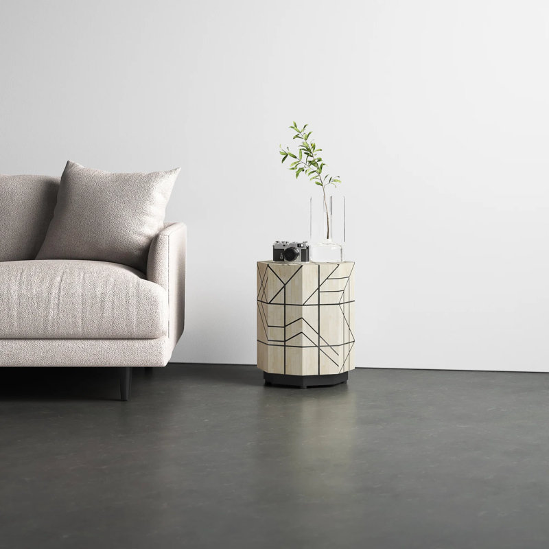 Greta Bone Inlay Side Table