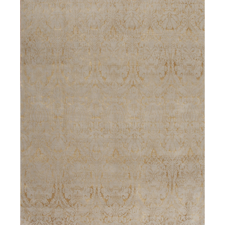 Modern Tibet Hand Knotted Damask Area Rug