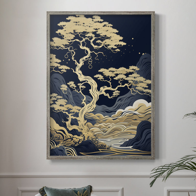 «LANDSCAPES Series CL XXVI», reproduction encadrée - bois massif, H 21 po x l 17 po