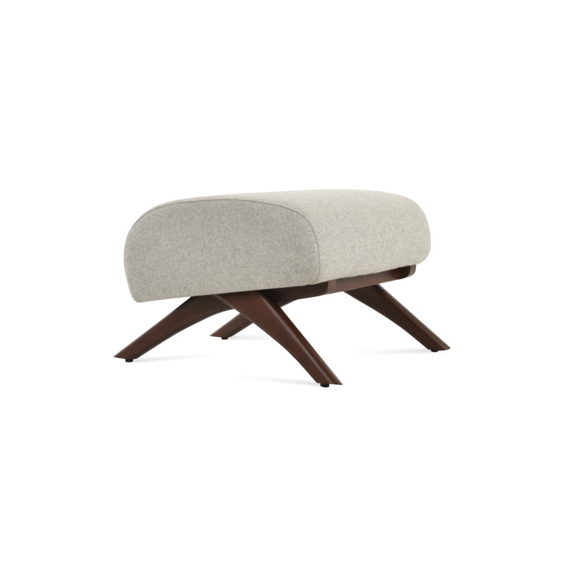 Repose-pieds en bois BRC, Blanc