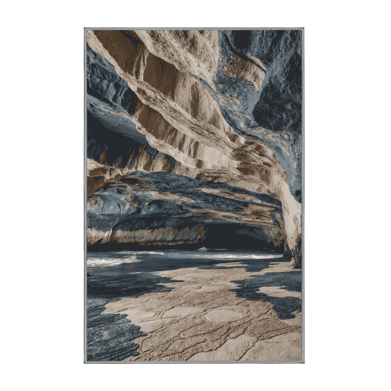  Tapis lavable Coastal Cave, Tapis de couloir 2 pi x 4 pi