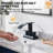 Modern Matte Black 2 Handle Waterfall Bathroom Faucet