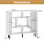 Open Bookshelf Modern Geometric Bookcase-1365791274