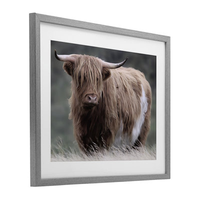 «Wandering Harry Highland», reproduction sous verre encadrée, conception de Marcus Prime