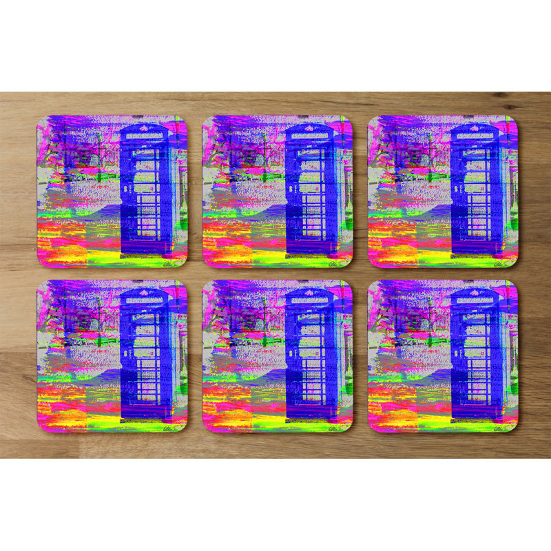 Square 6 Piece Coaster Set