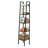 5-Tier Narrow Ladder Bookcase, Metal Frame Freestanding Storage Shelf-1710091575-1616599478