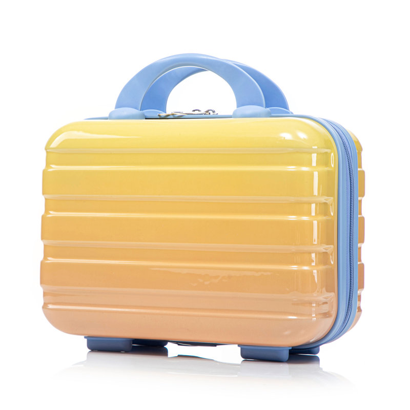 14"/20" 2 Pcs/Set In PC Spinner Wheel Luggage, Carry On Suitcase, With Gradient Colour And Combination Lock