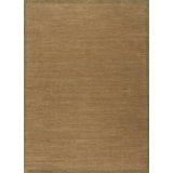 Textures Hand Knotted Wool Area Rug in Brown