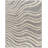 Rectangle Geometric Machine Woven Area Rug in Grey-70927266