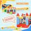 3×2.75×2.1m Kids Inflatable Bounce Castle, Multi-functional Jumping House With Trampoline Slide Pool Basketball Hoop For 3-10 Years Old
