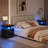 Modern Nightstand With Smart LED Light Strip-1289810618