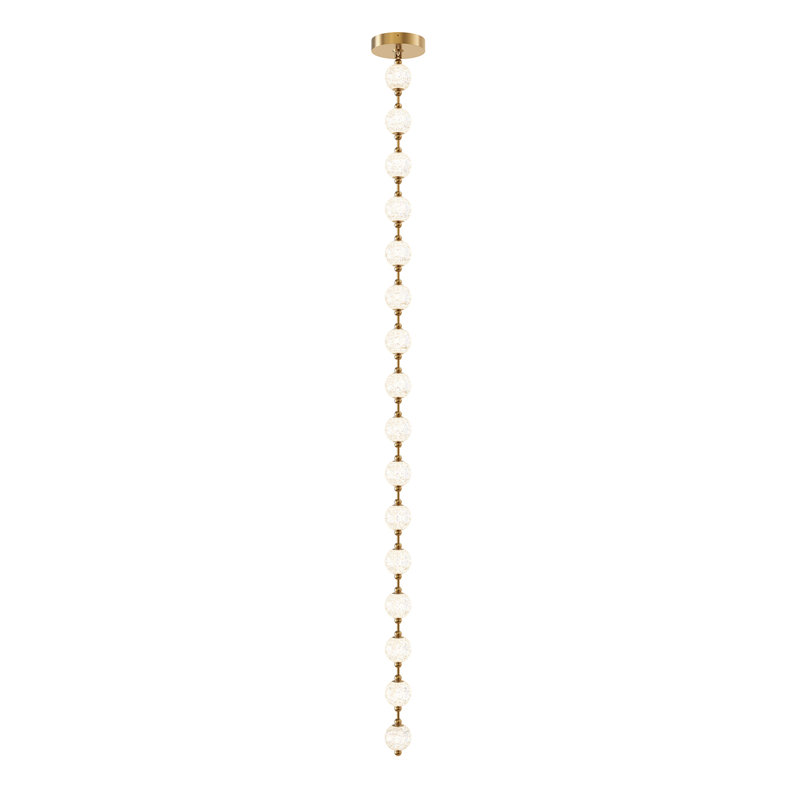 Marni 16 - Light Unique/Statement Pendant, Natural Brass