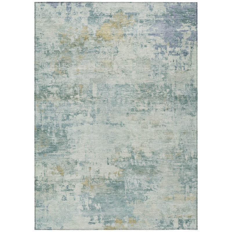 Machine Washable Indoor/Outdoor Erfried ACN2371 Abstract Rug, Rectangle 8' x 10'
