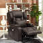 Fauteuil de massage chauffant en similicuir-1885689693