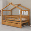 Lit maison avec lit gigogne-818125584