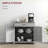 Sideboard Farmhouse Buffet Cabinet, Stone Gray with Barn Doors Drawer Adjustable Shelf | MDF | Particleboard