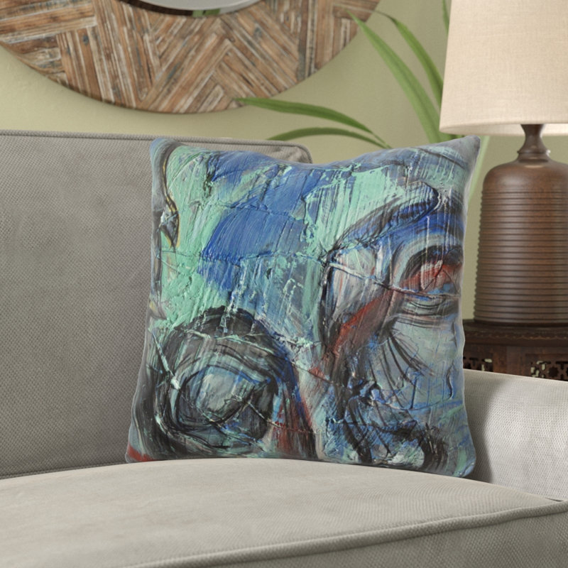 Coussin décoratif art Neasa, Intérieur, Microsuède