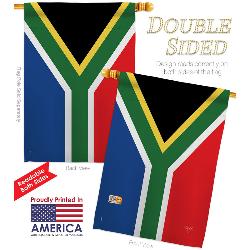 Double Sided 40'' H x 28'' W Polyester Flag Set