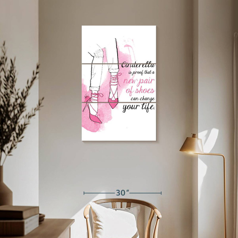 Cinderella Shoes, 57" H x 36" W