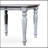 Sustainable Eucalyptus Square Outdoor Dining Table With Weather-Resistant Silver Gray Finish And Umbrella Hole