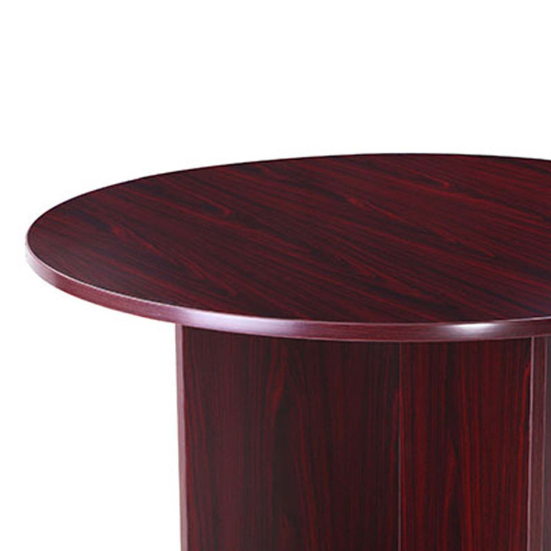 Table de réunion Zoa, H 29,5 po x L 47 po x l 47 po, Rouge acajou
