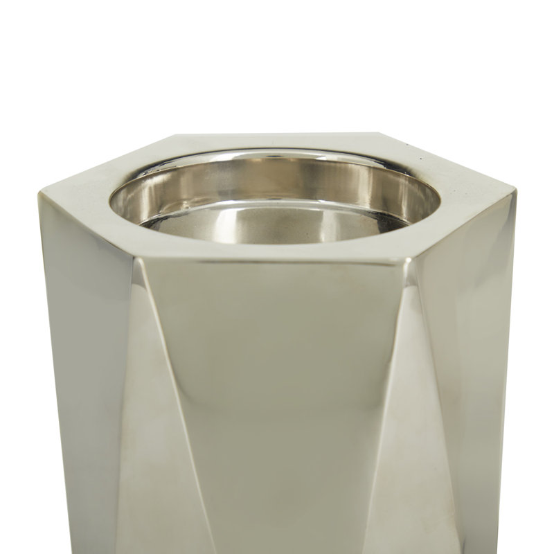 Stainless Steel Tabletop Candlestick, Silver