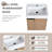 Crystan 18.57 " W Free Standing Wall Mounted Single Double Single Vanity Bathroom Vanity With Ceramic Top