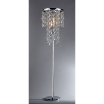 Karole 63'' Chrome Candelabra Floor Lamp