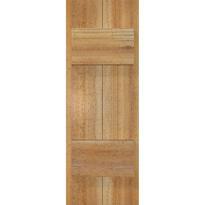 TimberCraft 5 3/8 "planches jointes à panneaux n-batten, cèdre rouge de l'Ouest (par paire), 32 1/4 po, 19 po