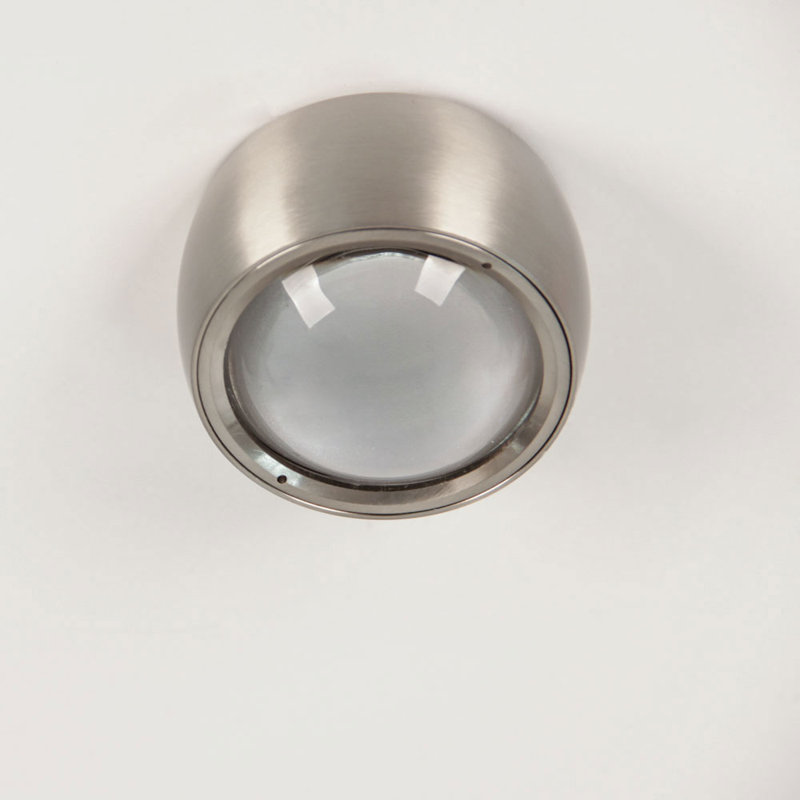 Beam LED ceiling light with 8cm glass lens, Black