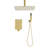 Ceiling Mounted Shower System Combo Set With Handheld And 10"Shower Head-126618582