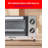 Betty Crocker 9L Toaster Oven, 2-Slice Toaster with Chrome Plated Front, Stainless Steel Handle