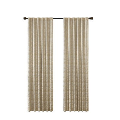 Rideau occultant avec passe-tringle Jacquard