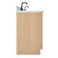 Meuble-lavabo double 73 po avec plateau en marbre de Carrare italien ARIEL Kelly-107149617