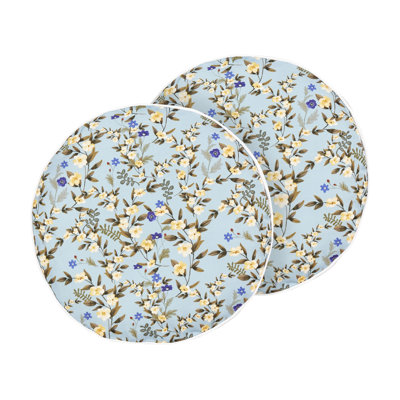 Maris Indoor / Outdoor Floral Circular Throw Cushion