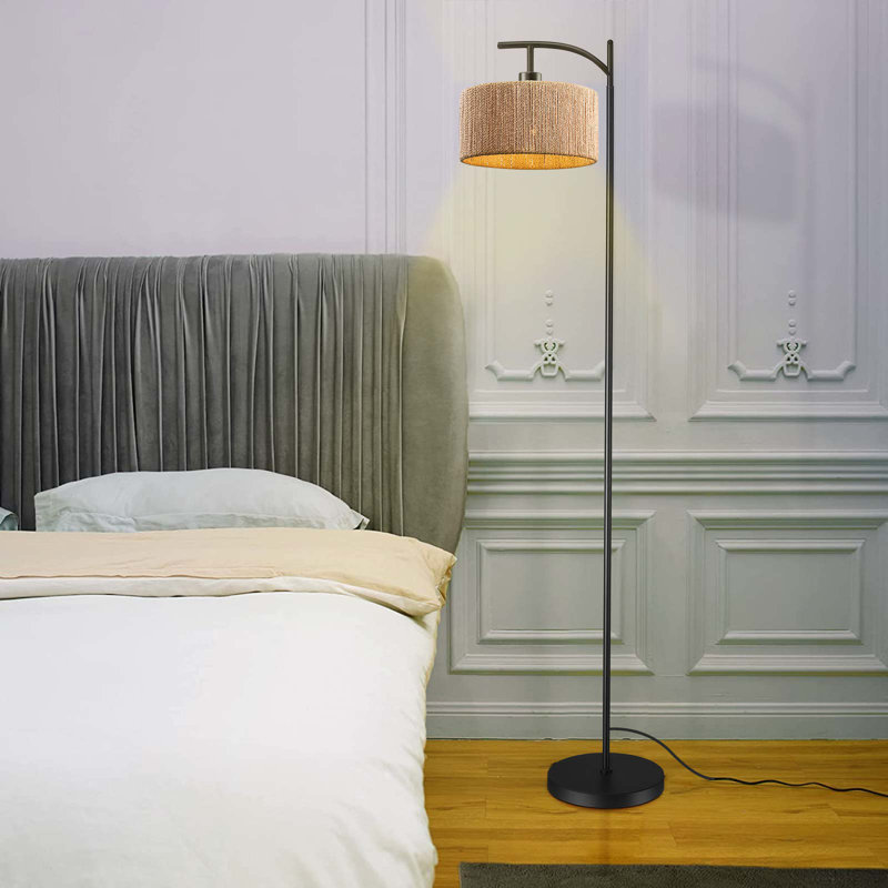 Baltasar Black Reading Floor Lamp