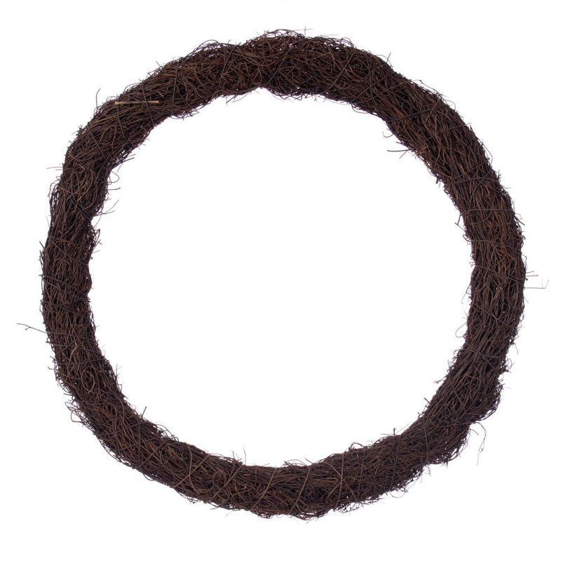 Vickerman 18"W Circular Twig Wreath. Made of natural twigs.