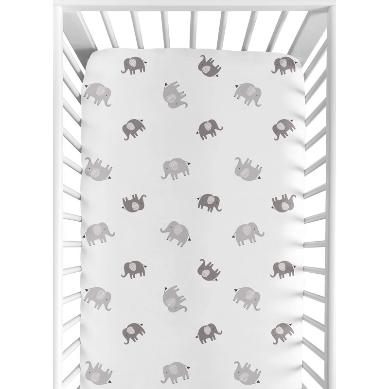Drap-housse pour lit de bébé Boho Elephant