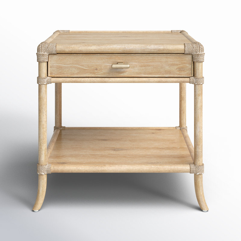 Bellmont End Table With Storage, Dune 