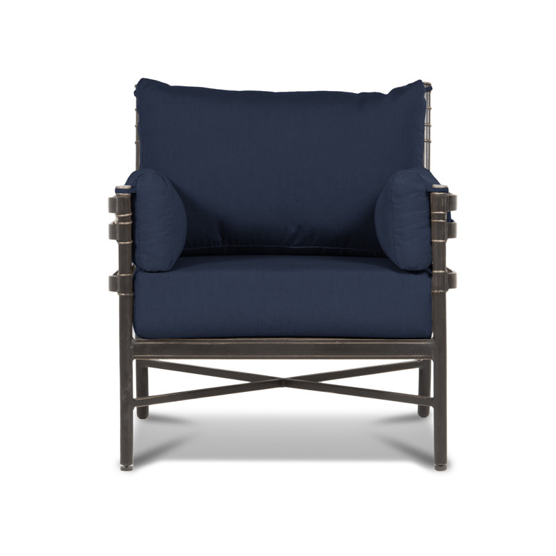Lancaster Outdoor Lounge Chair, Canvas Henna Sunbrella® Canvas