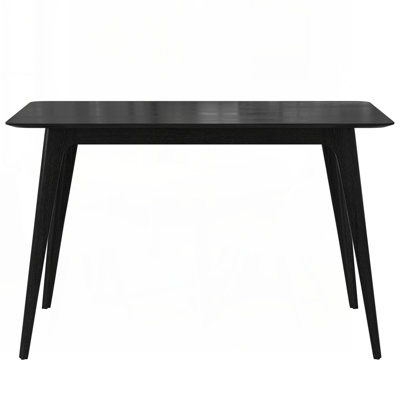 Dining Table Solid Wood Legs, Black