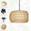 Lustre en rotin