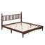 Lit plateforme en bois avec tête de lit style gourde-1654359562