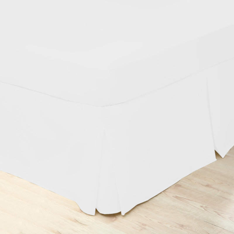 200 TC 50/50 Percale Polycotton Percale Fitted Sheet, Kingsize (5'), White