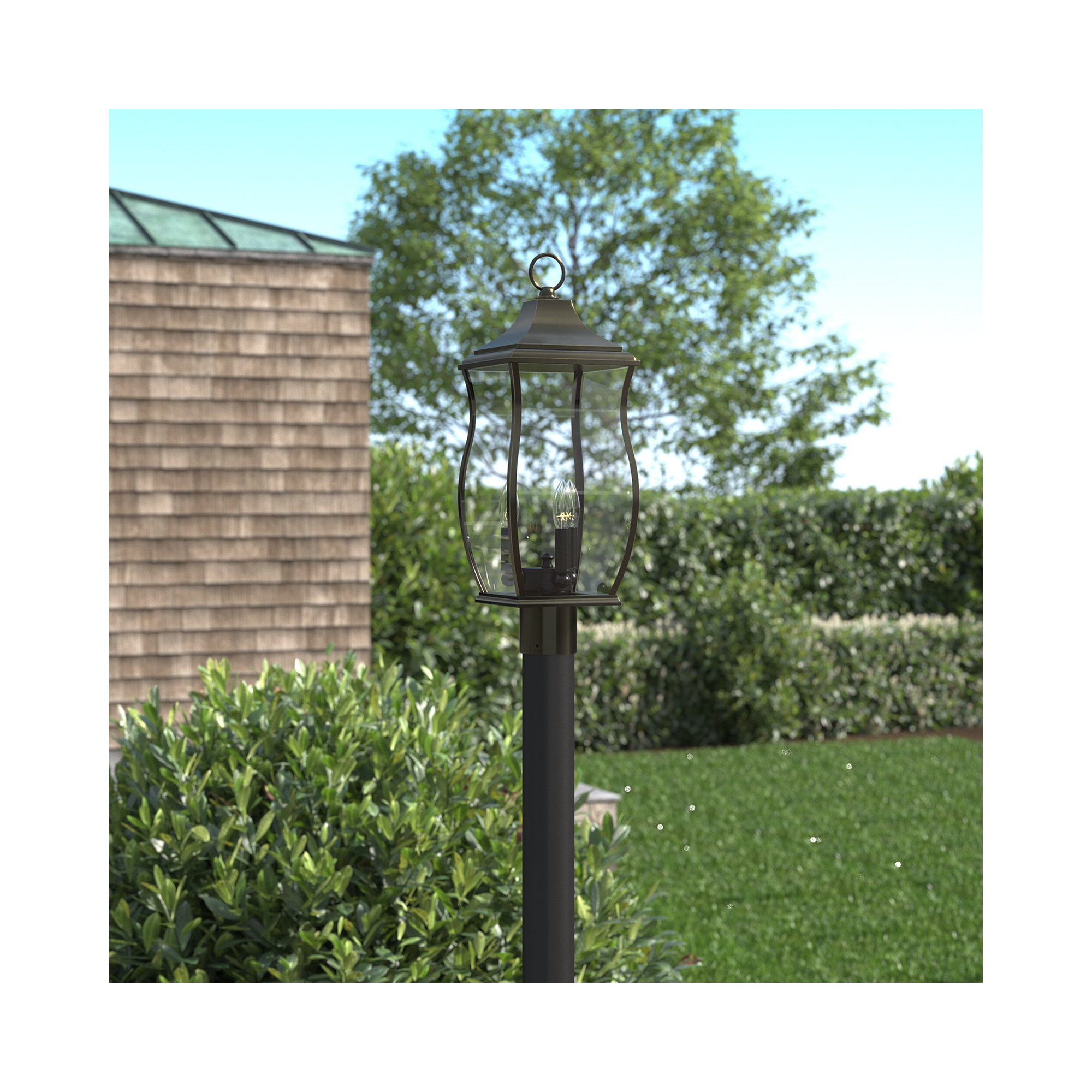 Beveled Outdoor Lantern Head
