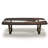 Walnut Metal Base Dining Table-968519818