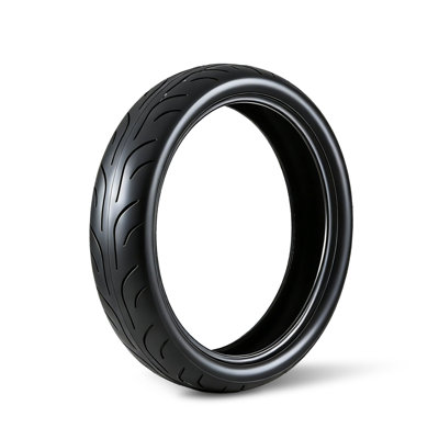 Pneu avant haute performance pour moto - 120/70-17 Tubeless 4PR 58S - Adhérence et longévité accrues - Pneu Black Wall Street pour motos sportives, cruisers et tourisme - Compatible jantes de 17 po - P197 120/70-17